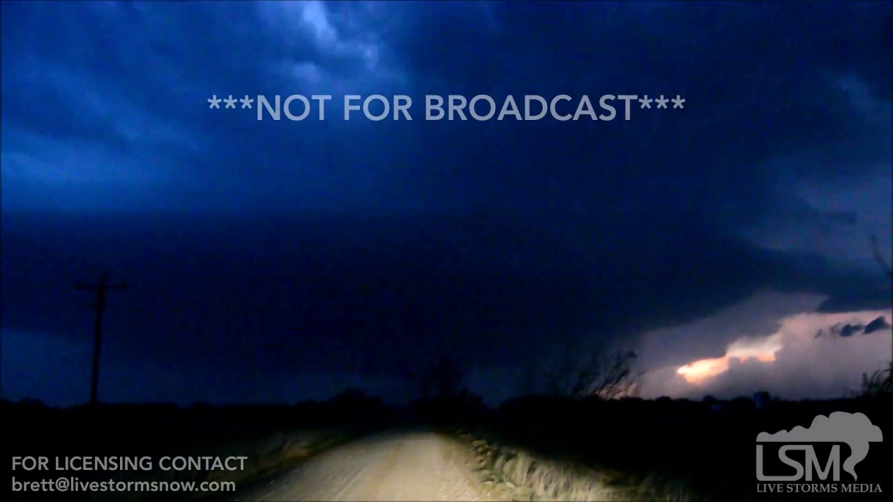 03262017 Gerty, OK Tornado Producing Storm YouTube