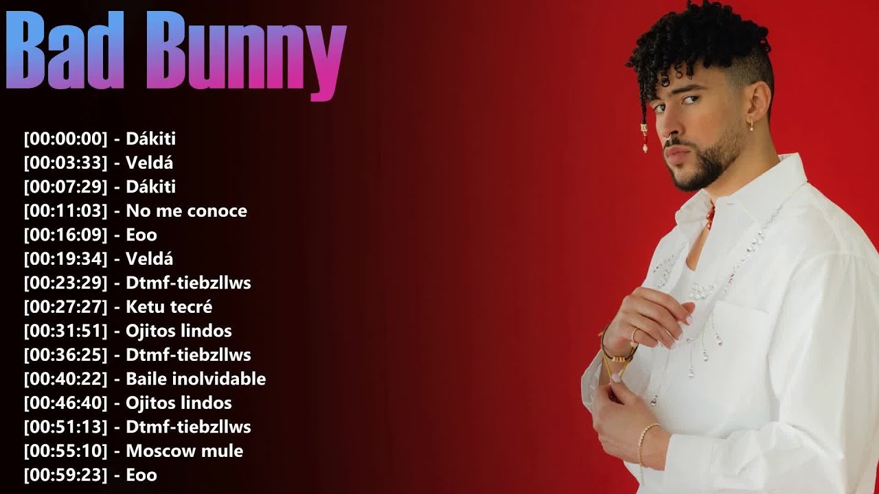 Bad Bunny – Top 20 músicas mais ouvidas – Hits icônicos de trap e ...