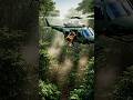 Military Hero Drops Carrots From Helicopter for Jungle Rabbits #wildlife #amazinganimal #usa #Shorts