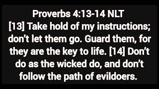 Proverb of the Day; Proverbs 4