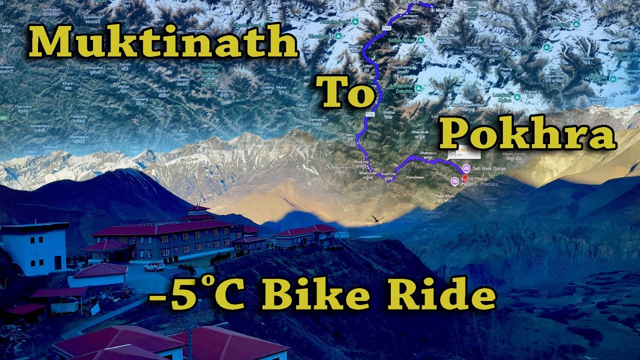 Day 3  Muktinath To Pokhra Ride | Mustang Adventure | Beautiful Nepal Dangerous Mustang