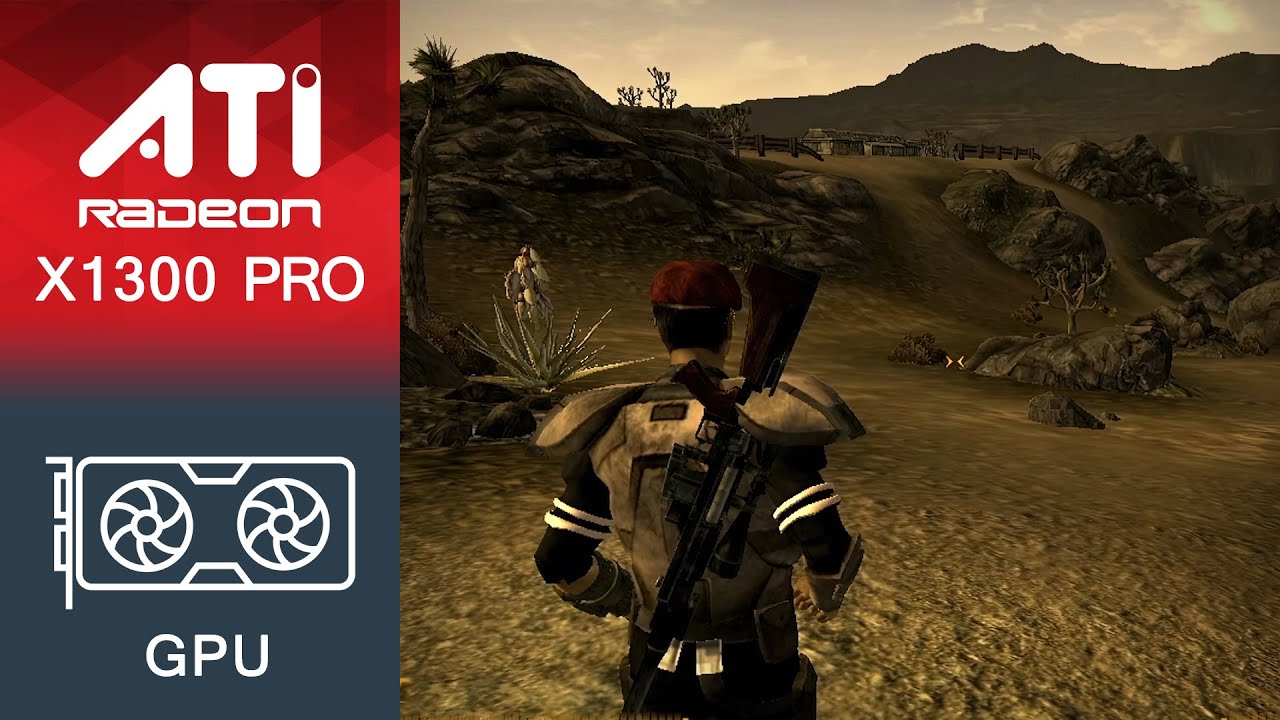 Fallout New Vegas Gameplay ATI Radeon X1300 Pro (256MB VRAM)