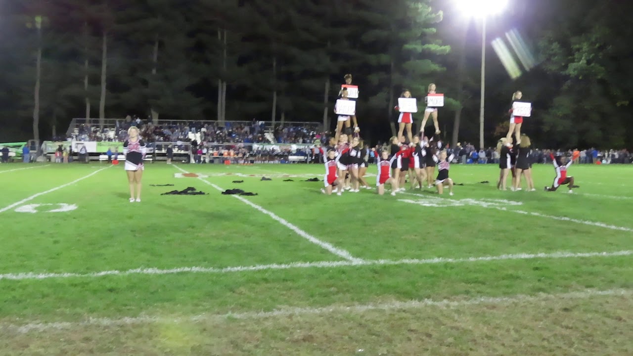 10 11 19 1st half 2 Port Jervis School District NY cheerleaders half