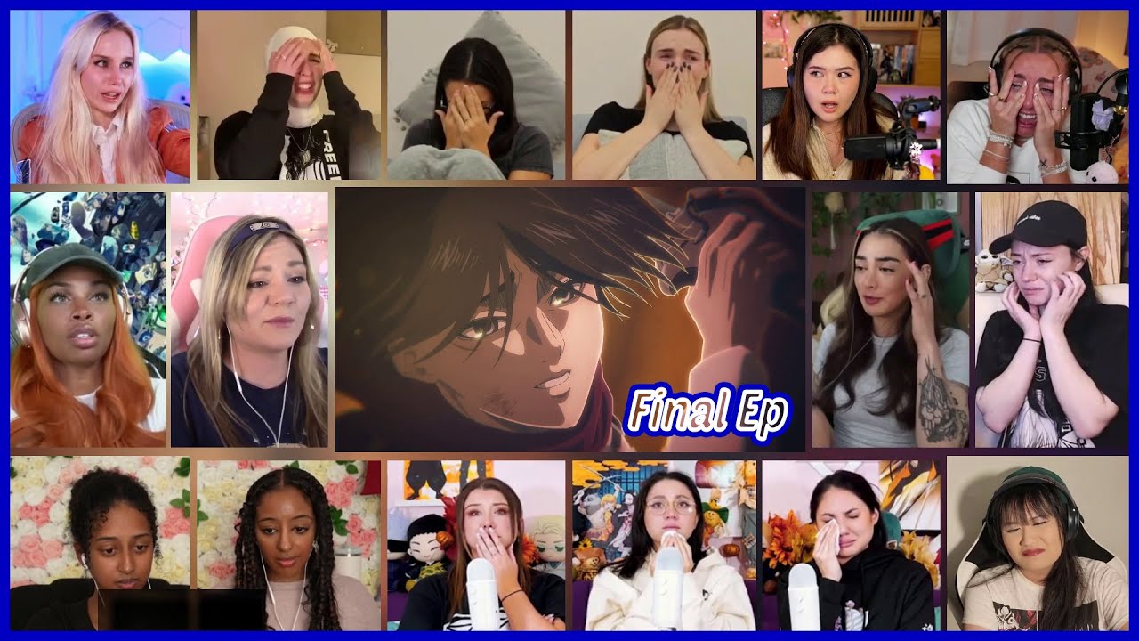 Attack On Titan Season 4 Final Episode Girls Reaction Mashup | Shingeki no Kyojin 進撃の巨人
