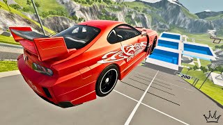 Dangerous High Speed Car Jumping In Pools \ BeamNG DRIVE