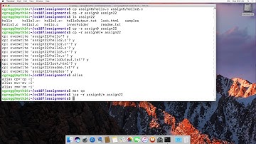 The cp and mv commands on linux