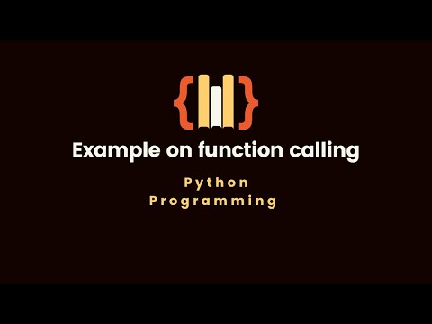 14.2 Example on function calling | Python programming language