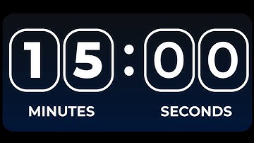 15 Minutes Timer Count Down Alarm Clock | 900 Seconds
