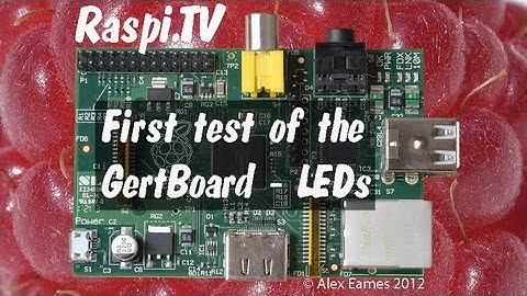 Gertboards are in the wild. Gertboard leds test - first public video of Gertboard.