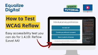 How to Test WCAG 1.4.10: Reflow (Level AA) - Easy Website Accessibility Test You Can Do