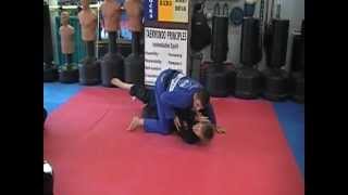 Half Guard Old School Sweep to Dope Mount.