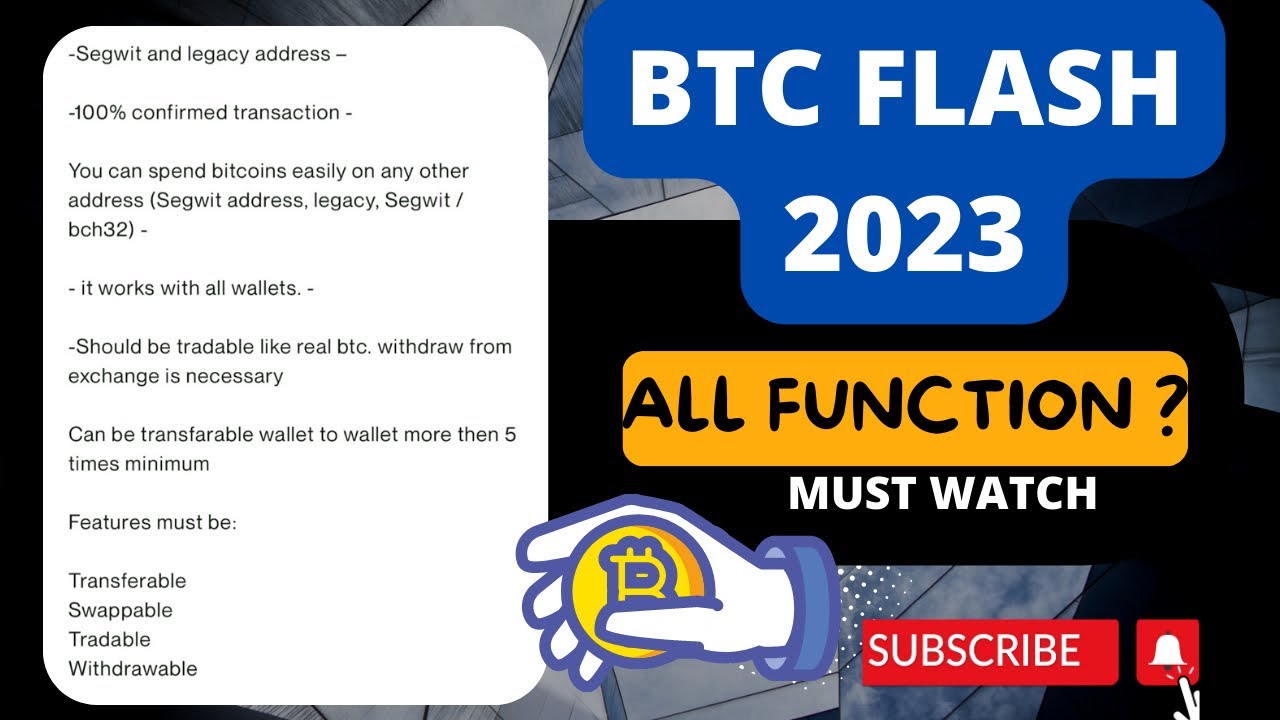 Btc Flash 2023 BTC Flash Function ?BTC Flash latest Software ? YouTube