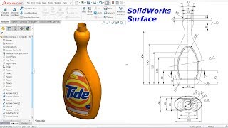 SolidWorks Surface Tutorial Bottle