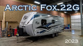 2023 Arctic Fox 22G Pull Behind Camper Walkthrough Niemeyer Trailer Sales