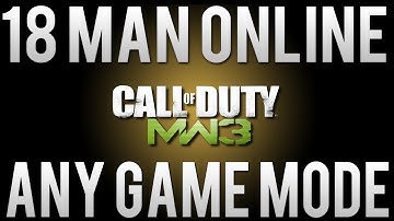 MW3 Glitches - *NEW* 18 Man Online Any Gamemode XBOX & PS3