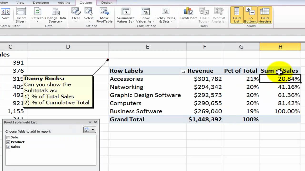 Add Percentage Change To Excel Chart