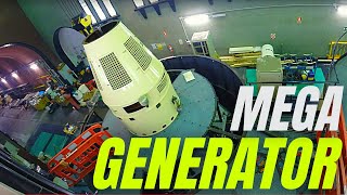 8 Minutes SUPER GENERATOR CONSTRUCTION Time Lapse | Hydro power plant construction