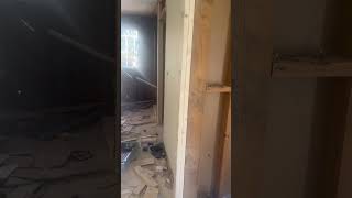 Gutted to the studs. Rebuilding stronger every day. 🔨#HouseFlip #RenovationJourney #beforeandafter