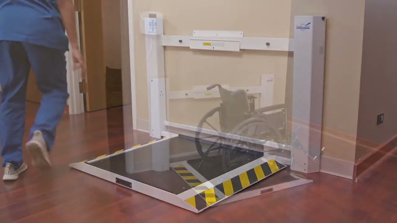 2900KL-AM Antimicrobial Wall-Mounted Fold-Up Wheelchair Scale | Health o meter®