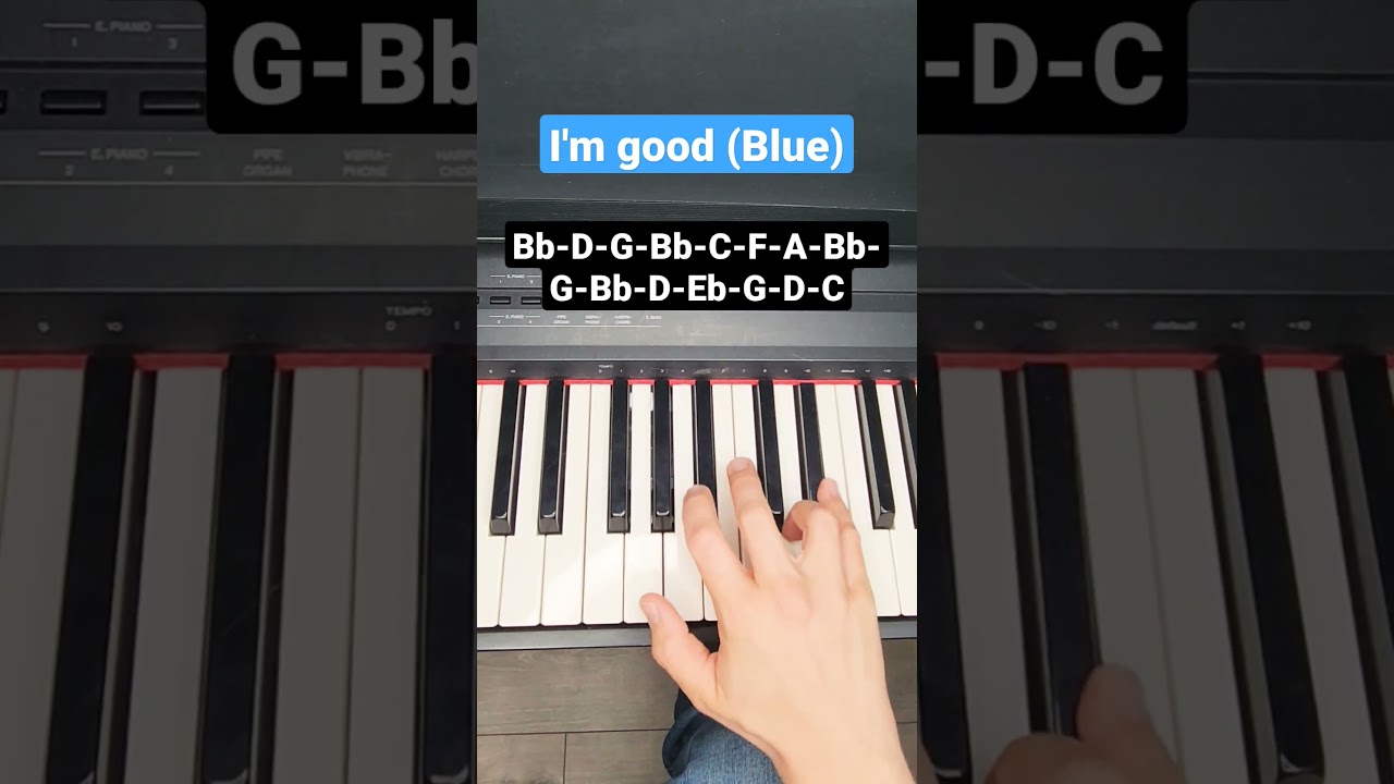 I'm Good (I'm Blue) David Guetta & Bebe Rexha - piano tutorial