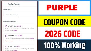 Purplle coupon free || Purplle discount code today