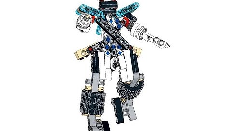 LEGO® 42133 Alternate Build - Technic Telehandler - Mech X4