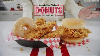 Jay And Betsy Try Kfcs Chicken And Donuts Sandwich On Whats New