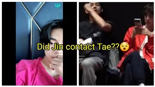 Did Jin contact Tae??😵(taejin/jintae, 태진/태진,テテジン, 진뷔/뷔진)