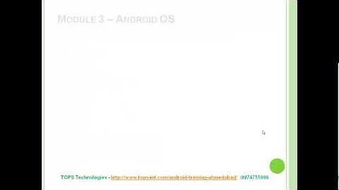 Android Training in Ahmedabad By TOPS Technologies