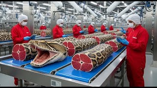 Inside the Modern Snake Meat Factory: The Incredible Process You’ve Never Seen (full process)
