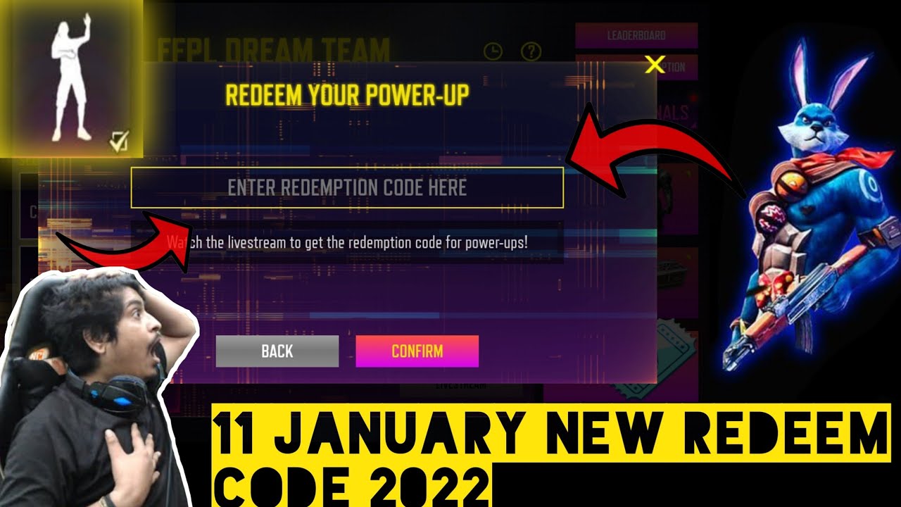 new redeem code free fire today 11 January 2022