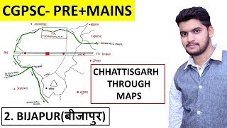 Chhattisgarh Through Maps: Bastar Division | Bijapur District(बीजापुर जिला) । Cgpsc & Vyapam