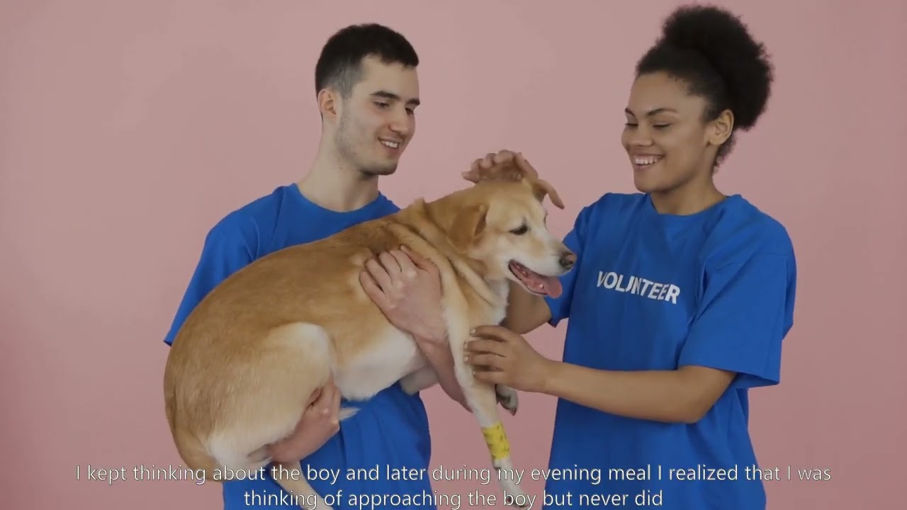 A Poor Young Boy and The Dog