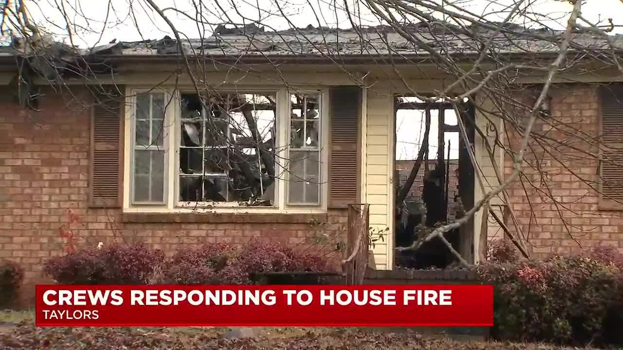 House total loss following fire in Taylors - YouTube