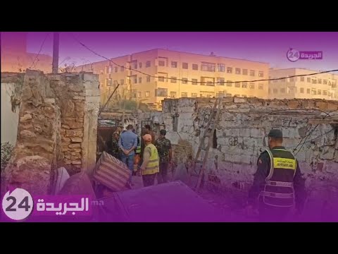 عملية هدم دوار خشان بالبيضاء