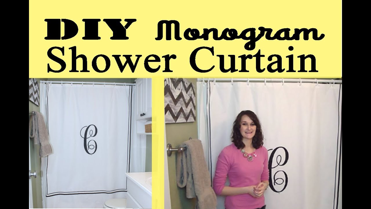 Monogram Shower Curtain 18 You
