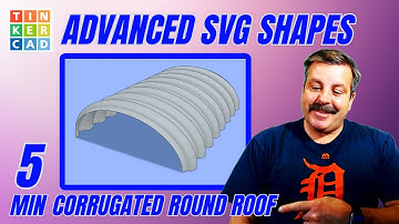 Advanced Tinkercad Shapes Corrugated Round Roof Tips Tricks & More!