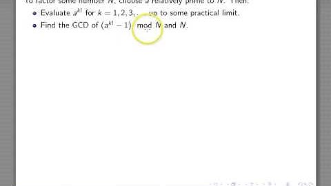 pollards p 1 factorization
