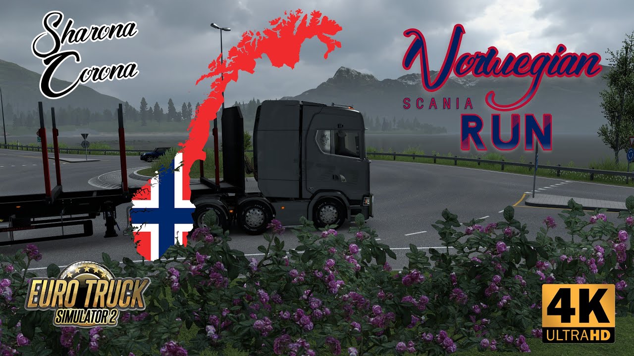 ШАРОНА • ETS 2 • SCANIA • НОРВЕЖСКИЙ ЗАЕЗД → АНДЕНЫ • В КАБИНЕ С ТАКЕРОМ КАРЛСОНОМ • 