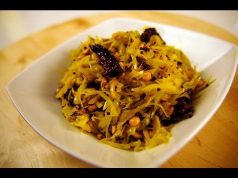 CABBAGE WITH ROASTED CHANA DAL