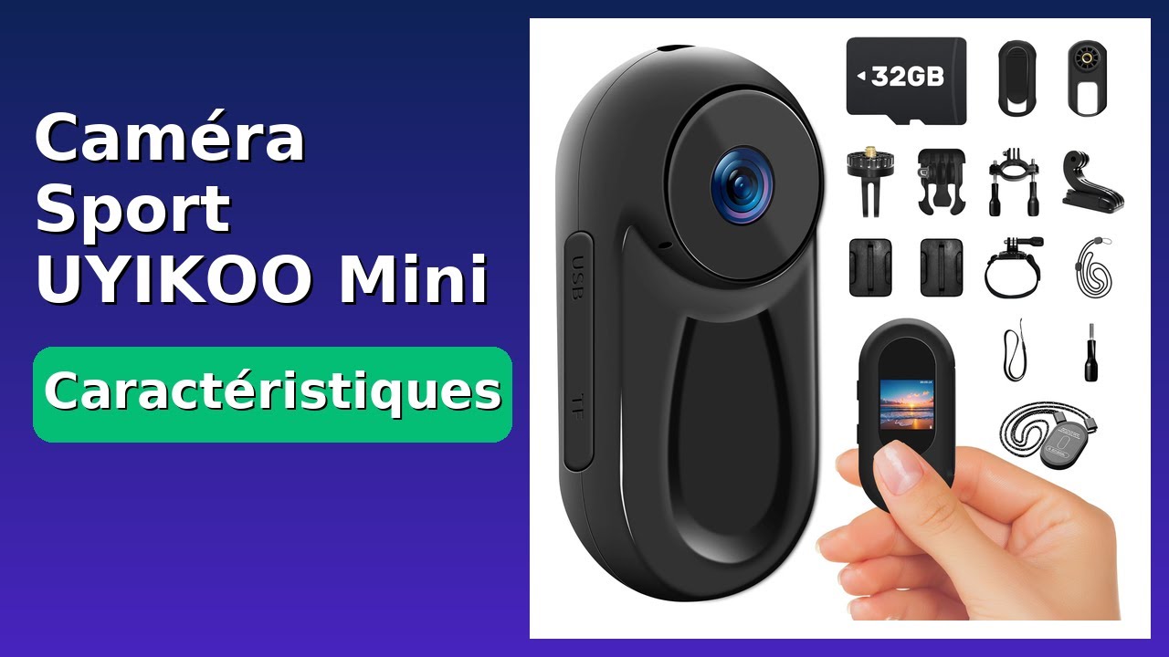 Caméra Espion WiFi 5G UYIKOO 1080P - Détecteur De Fumée Mini Caméra Cachée Avec Vision Nocturne Et Détection Mouvement