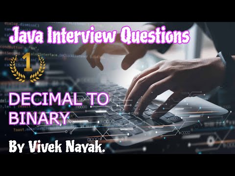 decimal to binary || decimal to binary in java || java and DSA foundation course