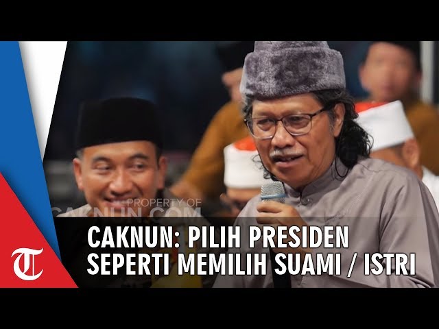 Cak Nun Tegaskan Pilihlah Presiden Itu Seperti Memilih Suami Atau Istri Tribun Video