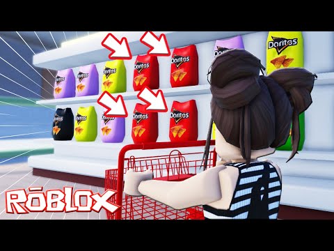 SADECE KIRMIZI YİYECEKLERİ SATIN AL!!😍Roblox Same Color Food Challenge