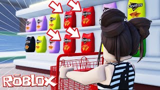 SADECE KIRMIZI YİYECEKLERİ SATIN AL!!Roblox Same Color Food Challenge