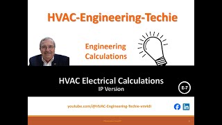 HVAC Electrical Calculations for Technicians. Training Session E-7