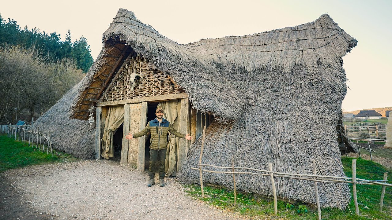 Stone Age Neolithic House - 3, 800 BC Primitive Technology