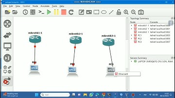 Tutorial Konfigurasi routing statik dan dinamik mengunakan virtual box, GNS3 dan mikrotik