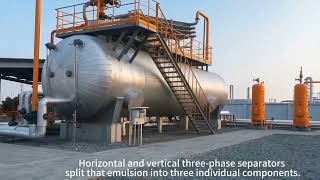 High-efficiency 3 phase separator