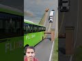 Colorful Long City Buses and Cargo Truck vs Log Trap #trending #beamngdrive #crashdrive #shorts